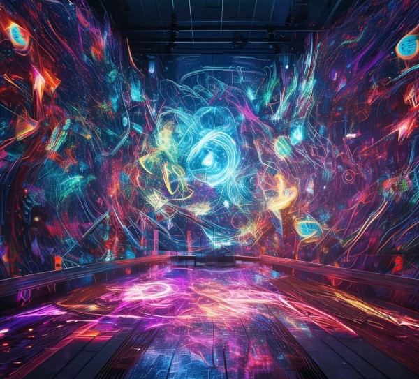 三维高科技动态背景，科技与艺术的未来创新启示